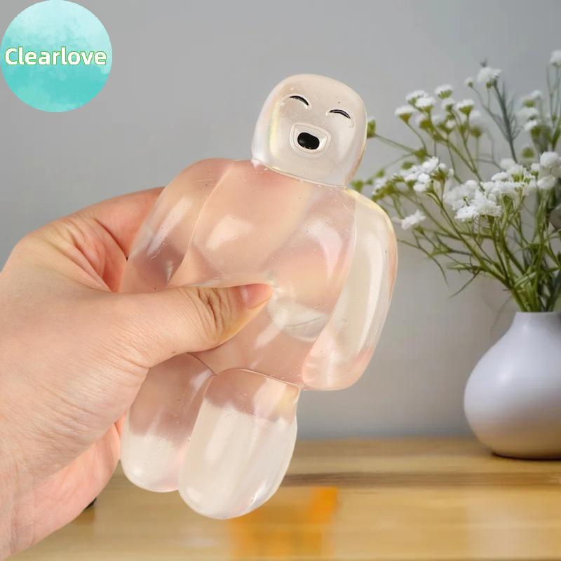 Clearlove Bubble Pop Fidget ของเล่นบีบ Sensory Robot Popper Anti-Anxiety ของเล่นสําหรับผู้ใหญ่เด็ก A