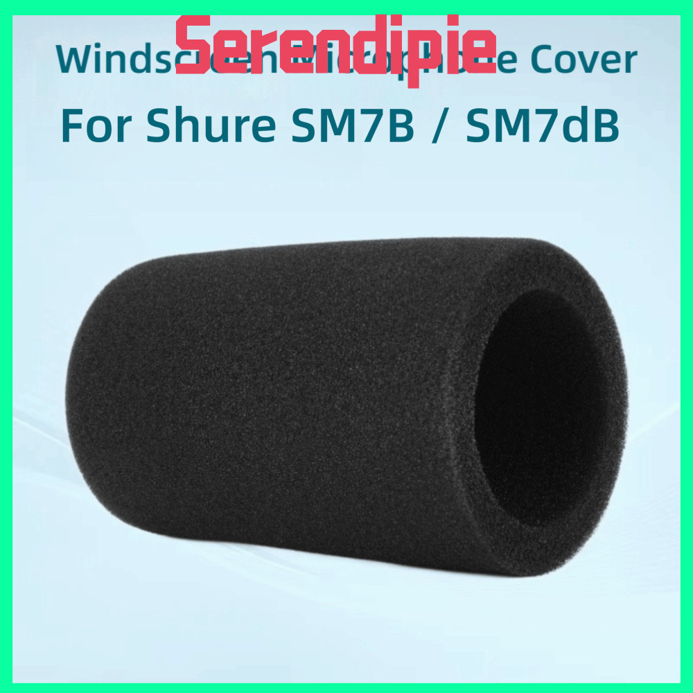 SERENDIPIE 1pcs Mic Windscreen Cover, Flocked Sponge Foam Replacement Microphone Cover, Professional