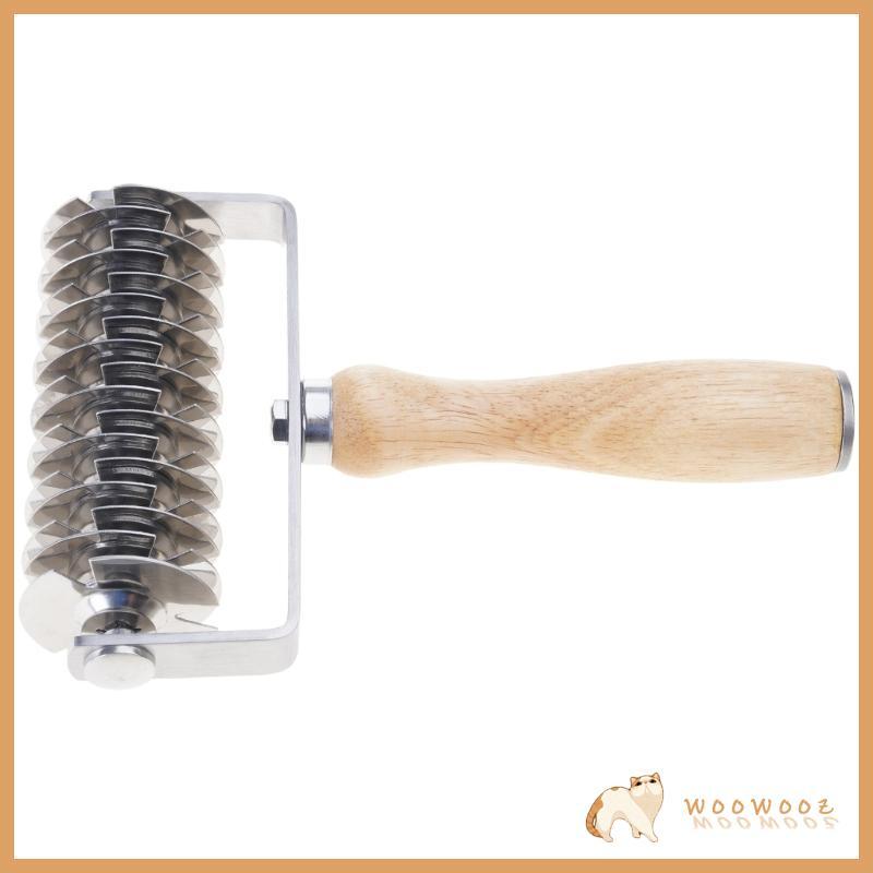 WOOW สแตนเลสขนมปัง Pastry Lattice Roller Cutter พิซซ่าคุกกี้ Dough Roller Lattice ในครัวเรือน Baking