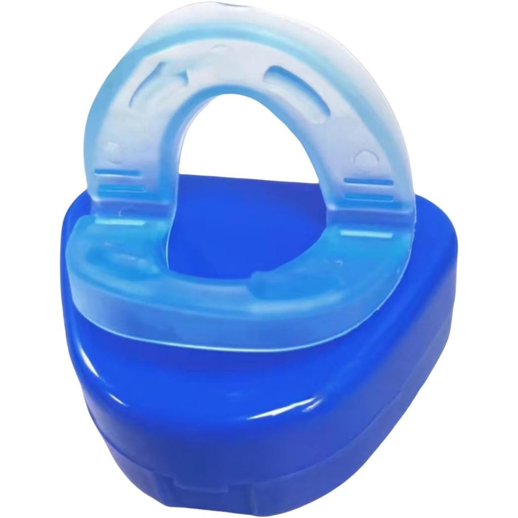 2 ชิ้น Anti-Snoring อุปกรณ์ Snoring Mouthpiece Anti-Snoring Mouthguard Anti-Snoring Solution สําหรับ