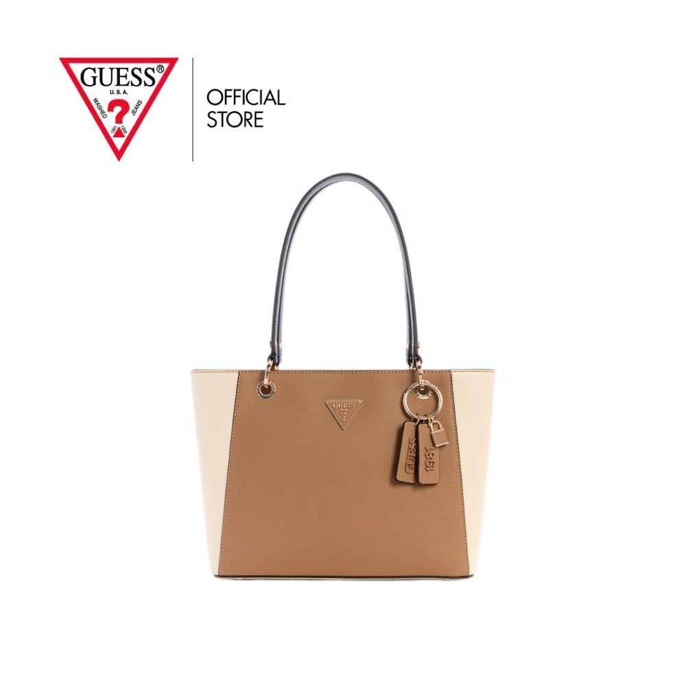 GUESS กระเป๋า รุ่น ZG967224 NOELLE II SMALL TOTE TOTE สีน้ำตาล