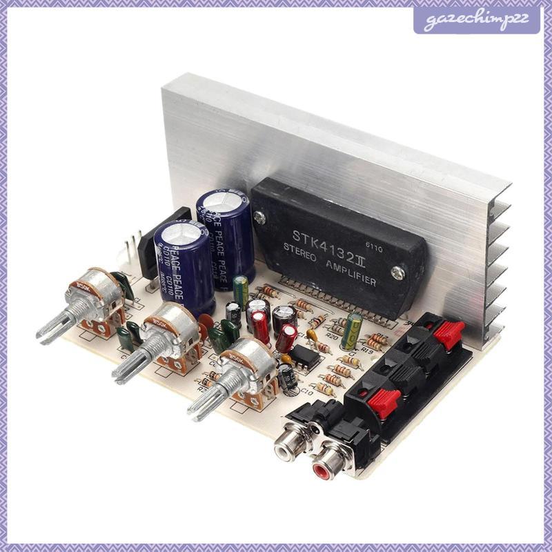 [Gazechimp] DX0408 บอร์ดขยายเสียงสเตอริโอเสียง DC 12V พร้อมระดับเสียง/ซับวูฟเฟอร์/ปุ่มสเตอริโอ