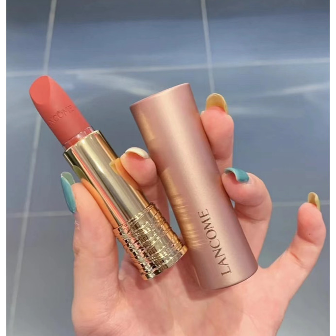 Lancome/Lancome สินค้าใหม่ Pink Gold Tube Small Waist Lipstick Soft Mist Lipstick 289/299/330/362/27