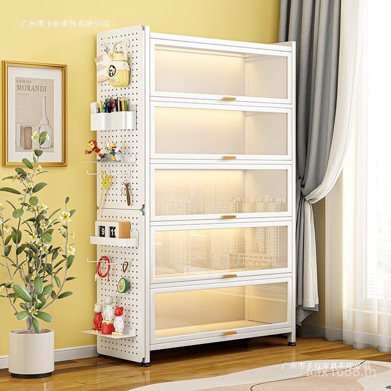 ประตูกระจกในครัวเรือนรุ่นตู้หลายชั้น Valley Hand-Made ตู้โชว์ปวดตู้ตู้เก็บล็อค Subway Piwa