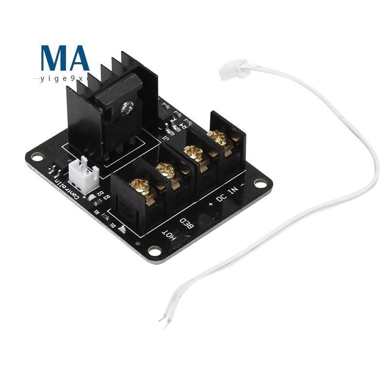 Mayige9xq3D เครื่องพิมพ์ hotbed MOSFET โมดูลขยาย inc 2pin ตะกั่ว Anet A8 A6 A2 ใช้งานร่วมกับสีดํา