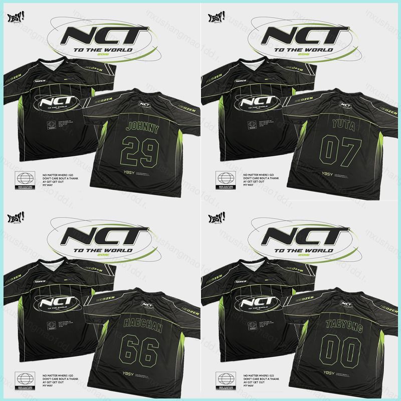 XS1 NCT YUTA MARK Taeyong jersey KPOP เสื้อยืดแขนสั้นผ้า XS1