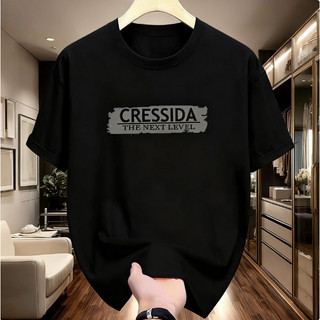 Kaos Pria distro  Premium Combed 24s Kaos Hitam Teks Cressida The Next Level Gaya Vintage Grafis Pria Wanita Baju Atasan Minimalis Edgy Kasual Nyaman|Kualitas Distro|Kaos Santai|Breathable|Cool touch|baju kaos pria|Untuk Pria & Wanita