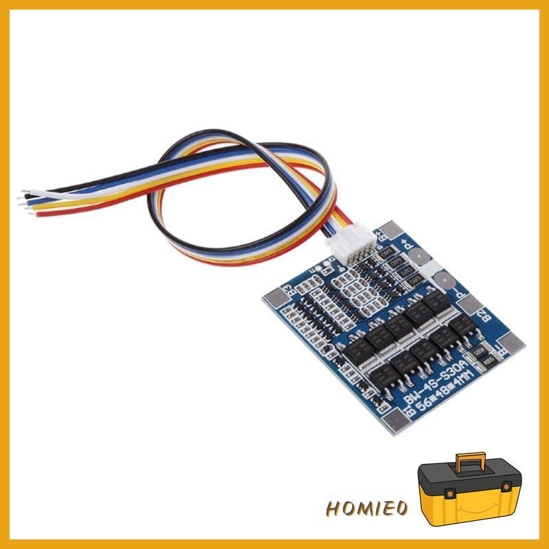 HOMIE0 Bms 4s 30A Bms 18650 Li-ion Lipo ลิเธียมป้องกันแผงวงจรโมดูล Pcb Pcm 18650 Lipo Bms Charger