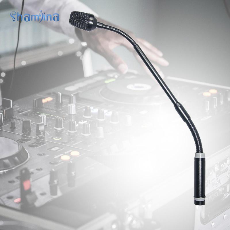 [Shamjina] Gooseneck Mic Dynamic DJ Mic Easy to Adjust Professional Low Noise XLR Mic Dynamic Microp