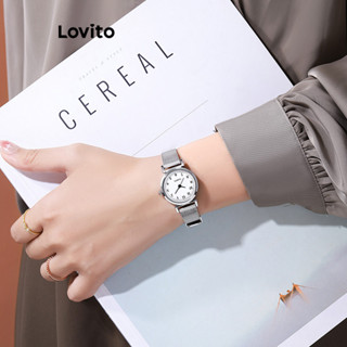 Lovito สไตล์ลำลอง Plain Basic Quartz Watche สำหรับผู้หญิง L6…