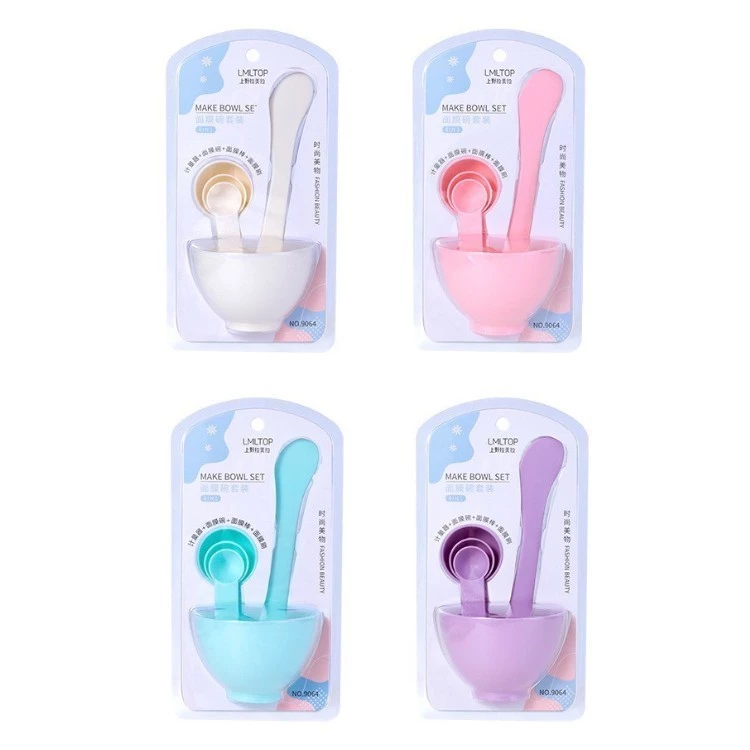 SET BOWL เซ็ตถ้วยมาส์กหน้า 6 ชิ้น พร้อมแปรงและไม้พาย เหมาะสำหรับผสมมาส์กและสกินแคร์ ขนาดเล็ก พกพาง่าย thumbnail 7