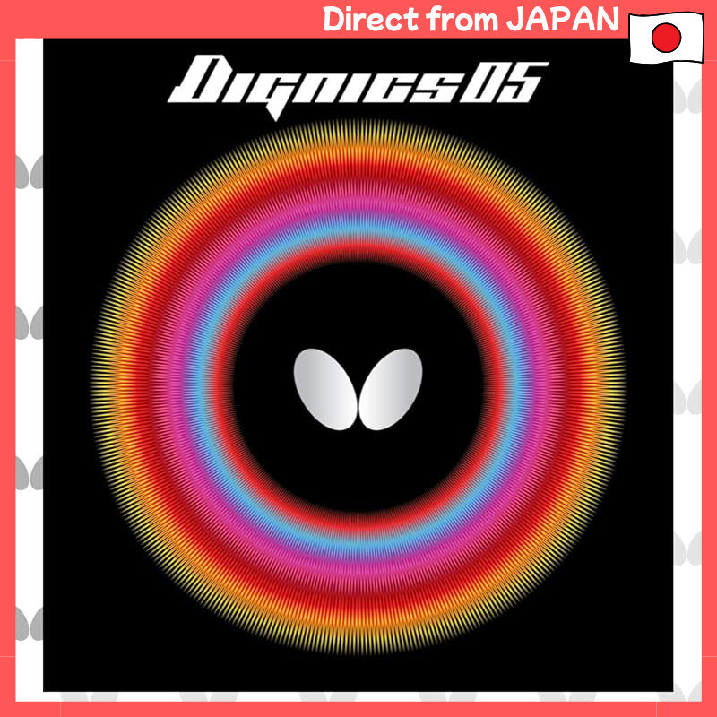 Butterfly Dignics 05 High Tension Table Tennis Rubber - Soft Sponge - 06040 - Black/Red - Max Thickn