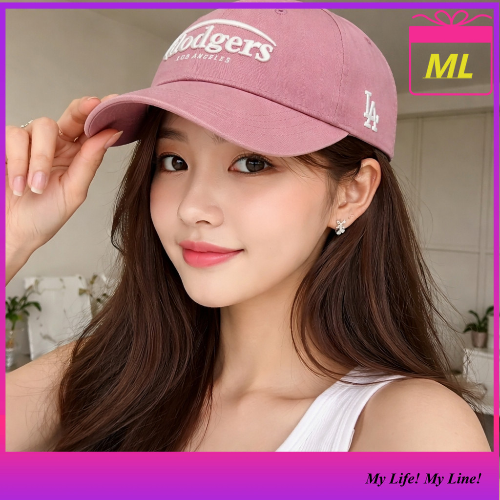 K-MLB Korea Vintage Washing Curve Logo Unstructured Ball Cap Boston Red Sox