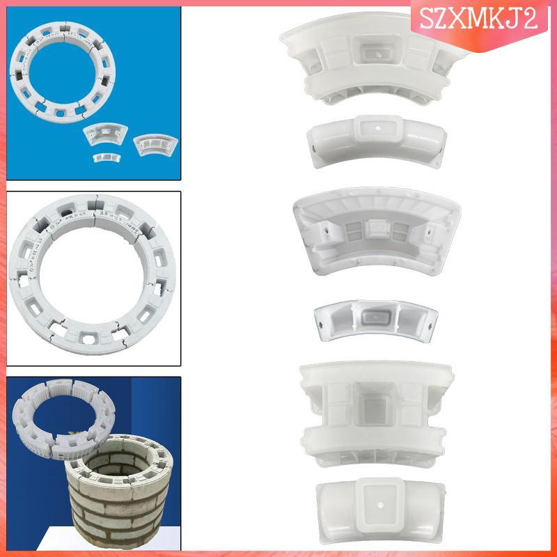 [szxmkj2] Pavers Mould ซีเมนต์ ABS Garden Well Maker รอบบล็อกอิฐแม่พิมพ์สําหรับสร้างสระว่ายน้ําดอกไม