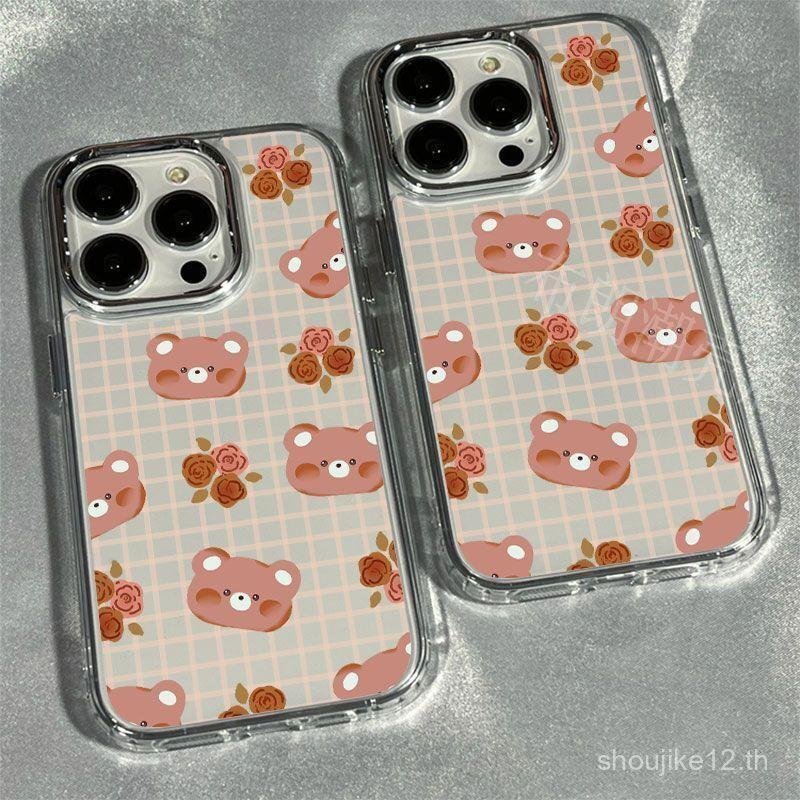 SAMSUNG หมีน้อยโรสสําหรับSamsung S22 S20 S25 S23 S21 S24 S24FE S23FE S25PLUS S22PLUS S25ULTRA S22ULT