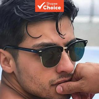 แว่นกันแดดทรงเรโทร ป้องกันรังสียูวี UV400 สําหรับผู้ชายและผู…