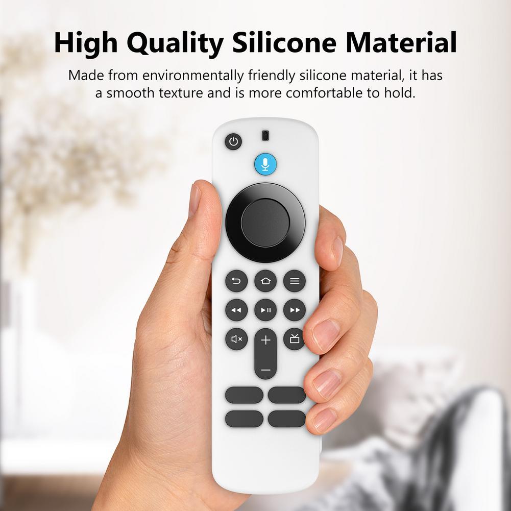 เคสซิลิโคนสําหรับ Fire TV Stick HD/4K รีโมท, ฝาครอบกันลื่นและกันกระแทกพร้อม 5 Z4S7