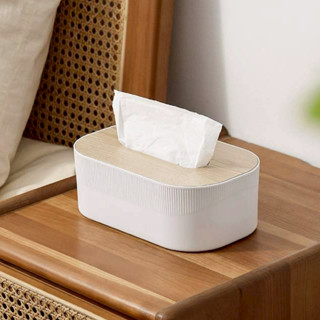 【MUSIHOME ถูกที่สุด】กล่องทิชชู่ลายไม้ ฝาไม้ธรรมชาติ แข็งแรง …