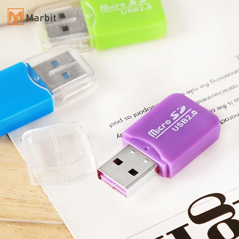 Marbit ใหม่ Mini Memory Card Reader USB 2.0 อินเทอร์เฟซ Micro SD TF แฟลชแบบพกพาอะแดปเตอร์คุณภาพสูงสํ