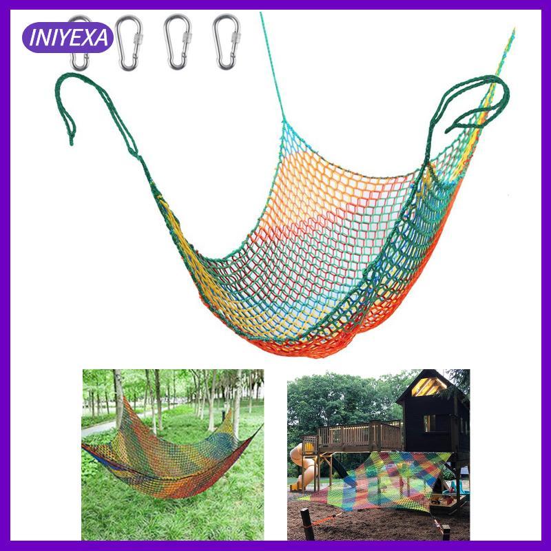 [Iniyexa] Playground Safe Net for Kids Nylon Bridge Net Playground Net Climbing Cargo Net