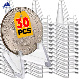 5/10/20/30ชิ้นอะคริลิสามเหลี่ยมยืน-โปร่งใสมินิการ์ดชั้นวางจอ…