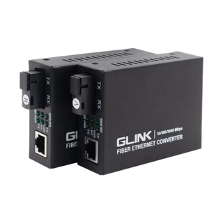 GLINK GCVT-08 Fiber to Lan Media Converter 10/100 MB 20Km (2pcs/1Set)