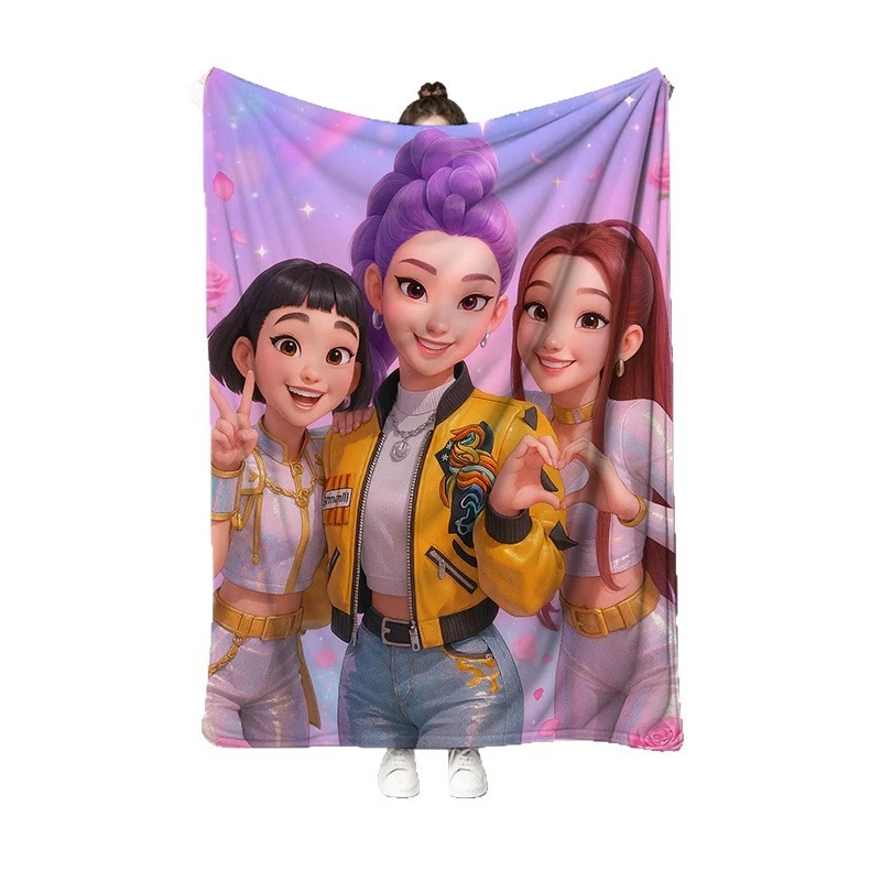 ผ้าห่ม Flannel ลายปีศาจ KPOP พิมพ์ 3D thumbnail 6
