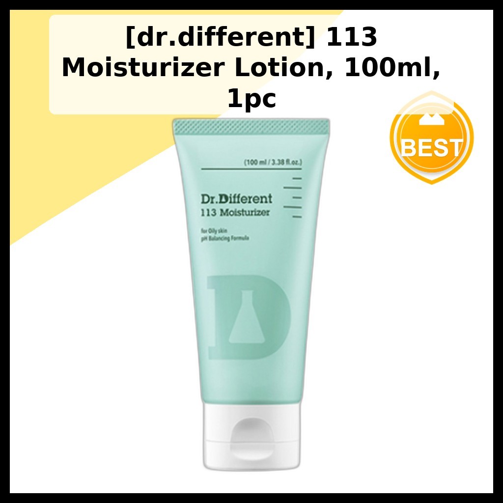 [dr.different] 113 Moisturizer Lotion, 100ml, 1pc / Korean Moisturizer / pH-Balancing Formula by All
