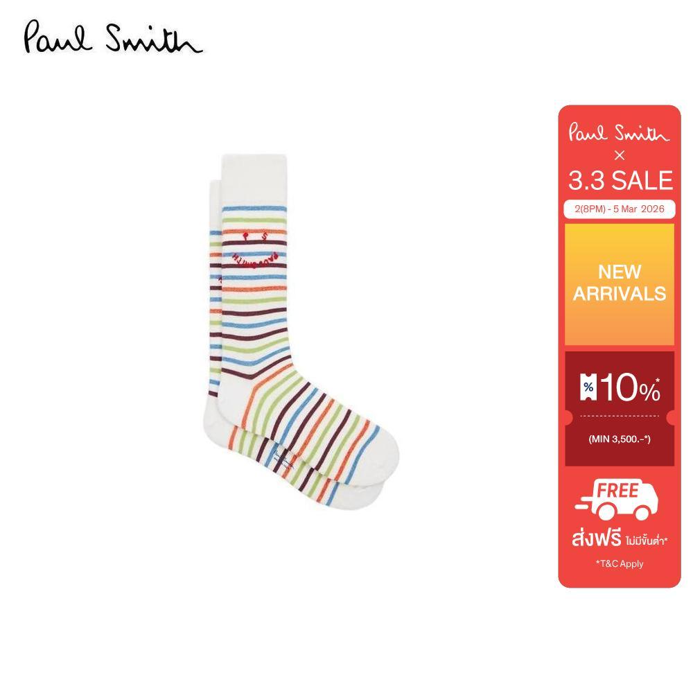 Paul Smith ถุงเท้าผู้ชาย รุ่น M1A-800MO-T690-02 สี Off-White