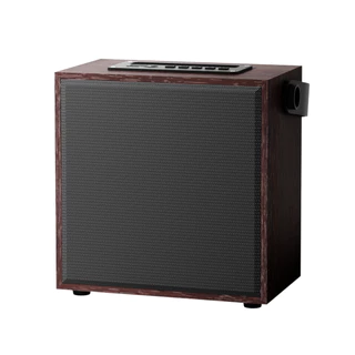 GOOJODOQ ลําโพงไม้ย้อนยุค Immersive Hi-Fi Sound TE/USB/AUX Playback แบตเตอรี่ใช้งานได้ยาวนาน
