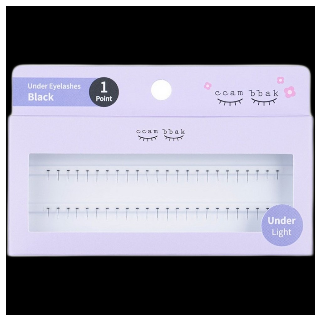 [ccam bbak] Under Eyelashes (Under Light), 1 ชิ้น / Korean Under Eyelashes / Subtle Definition / ของ