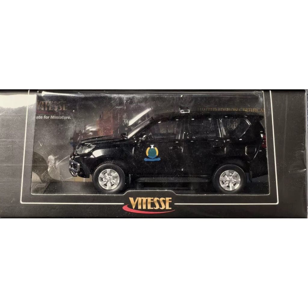 1/43 Vitesse Toyota Prado Police Car 2018 Car Model Toyota Prado Police Car Model Macau Police Car บ