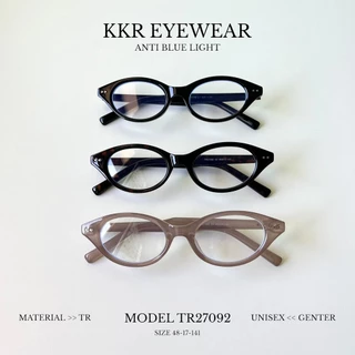 Blue Block แว่นกรองแสงสีฟ้า TR27092 ปกป้องดวงตาจากแสงสีฟ้า ถนอมสายตา เปลี่ยนเลนส์ได้ ใส่ได้ทุกโอกาส