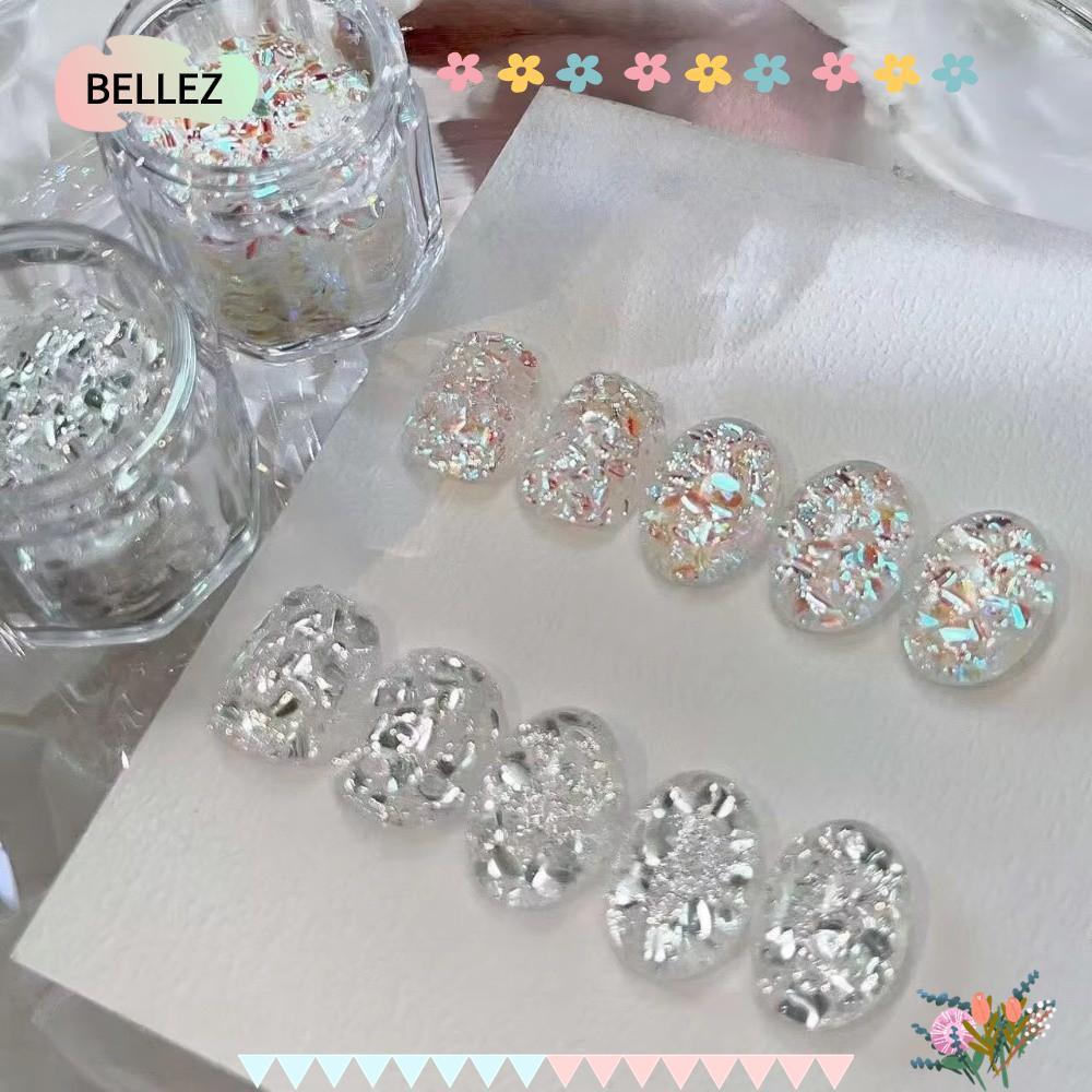 BELLEZ Nail Art Sequins, Sequins Glitter Flash Nail Art, Nail Art DIY Blinking Nail Art Charms