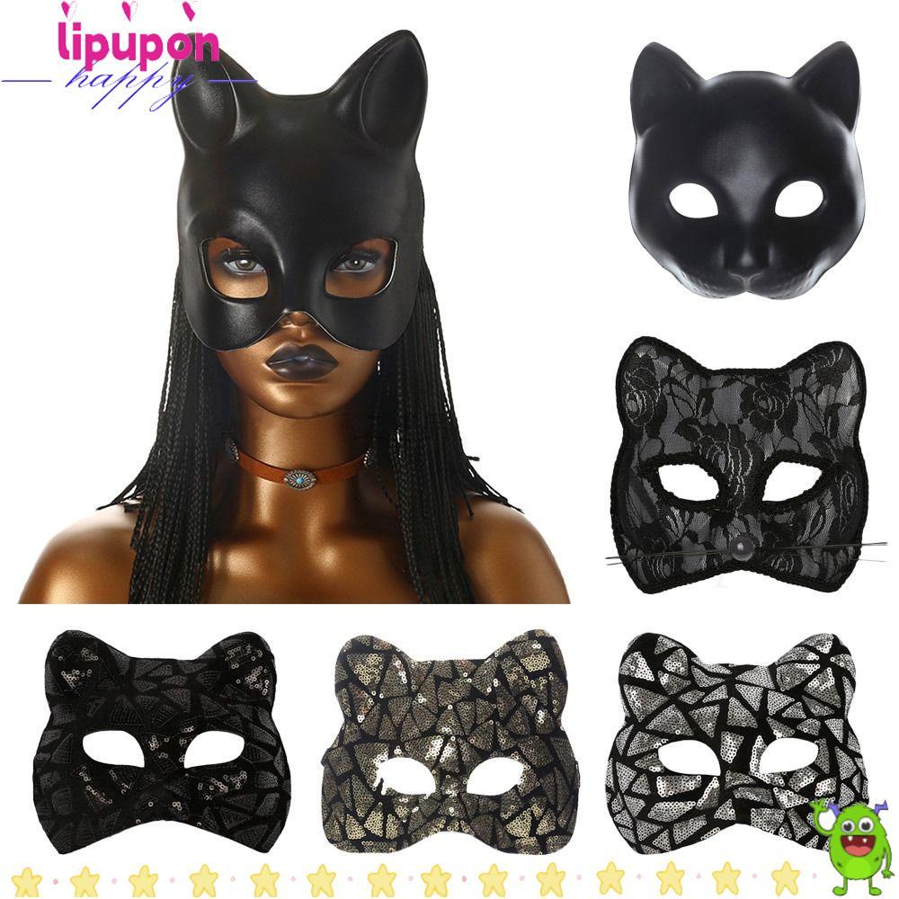 LIPUPON Cat Girl , Party Makeup Ball EVA Masquerade , Half Face Venetian Party Mardi Gras