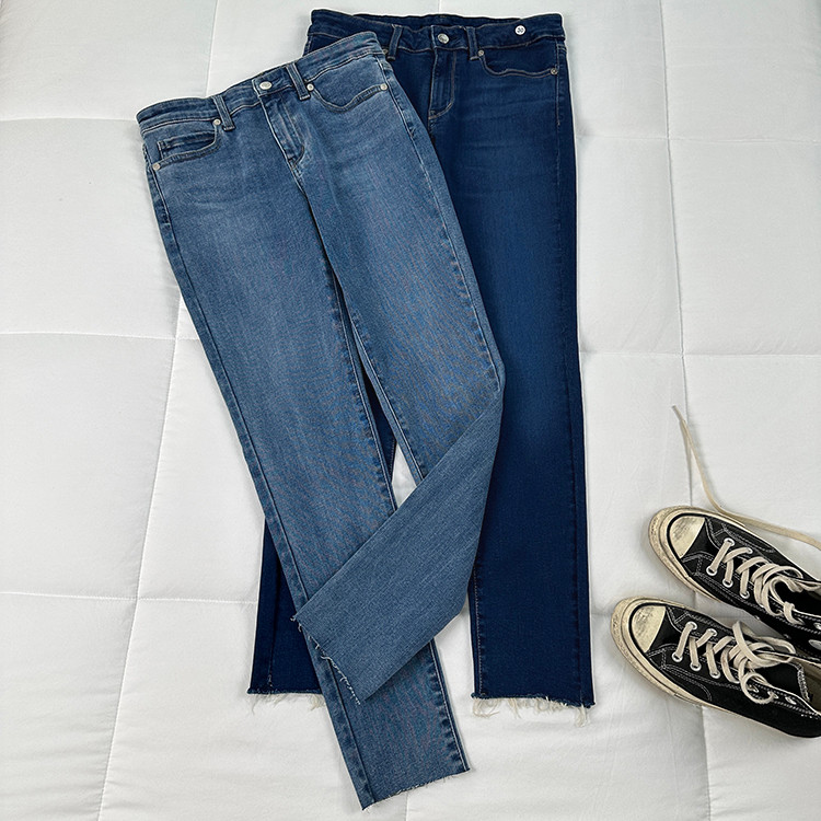 จัดส่งฟรี Fitting เสื้อผ้าตัดฤดูใบไม้ผลิฤดูใบไม้ร่วงข้อเท้ายาว cp ยาวรองเท้าสั้นยืดกางเกงผอมเวอร์ชั่