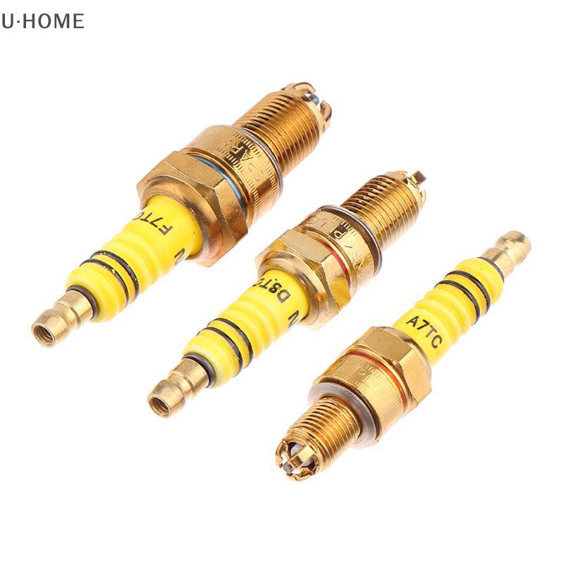 U · Home 1ชิ้นหัวเทียน3ขั้วไฟฟ้า A7TC D8TC รถจักรยานยนต์ ATV สกู๊ตเตอร์ดินโกคาร์ท th