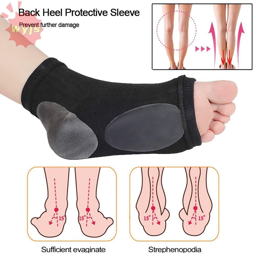 WYJS Heel Pad Foot Relief Pain Arch Support Sleeve Soft Elastic Heel Protectors