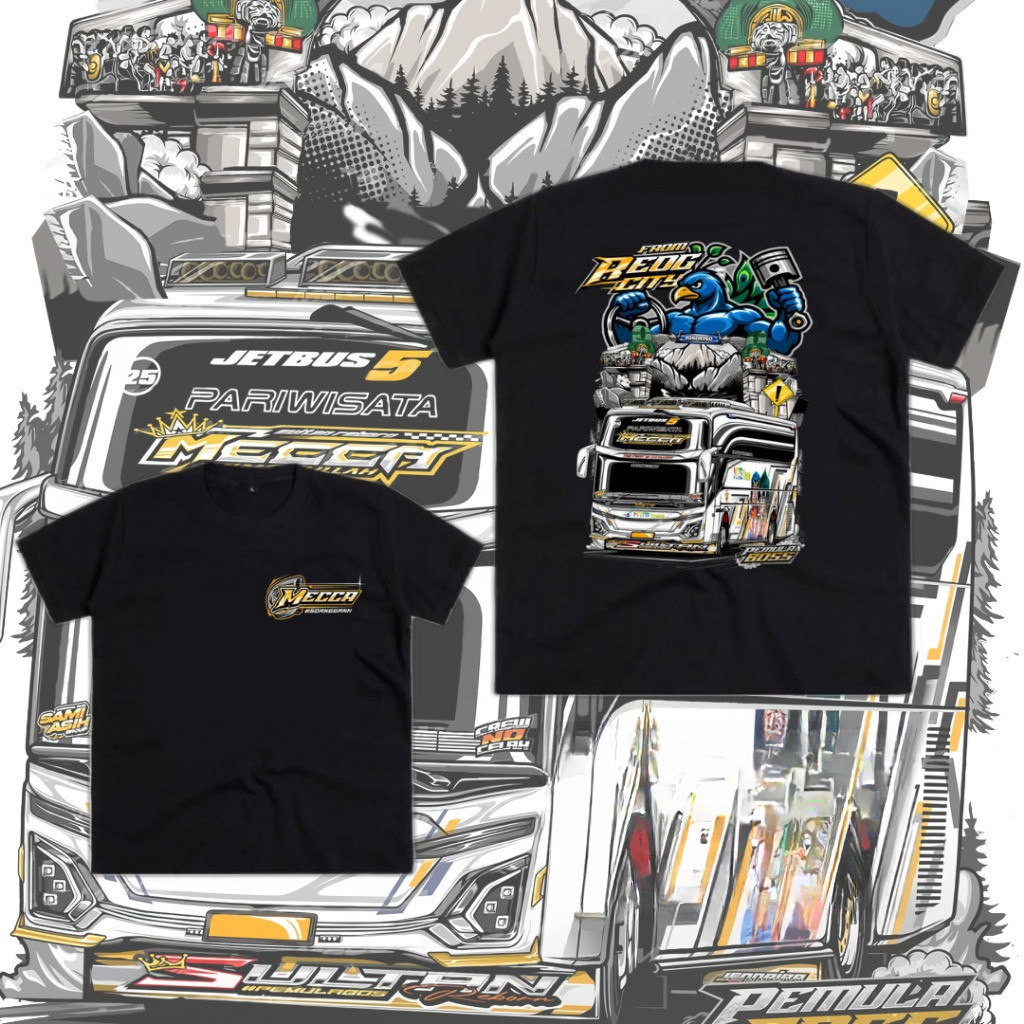 กรุณา.ของ | MOCCA JETBUS 5 Vector Bus Mania Bus เสื้อ Distro เสื้อ