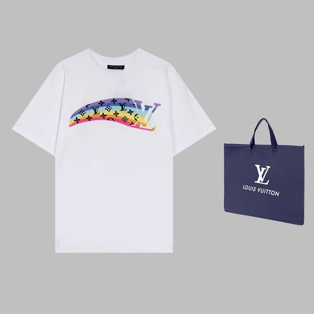 LO% UIS VU & ITTON/L @ V2026 Star คลาสสิกรอบคอแขนสั้นเสื้อยืดผู้ชายผู้หญิงสไตล์ผ้าฝ้าย 100% ที่กําหน