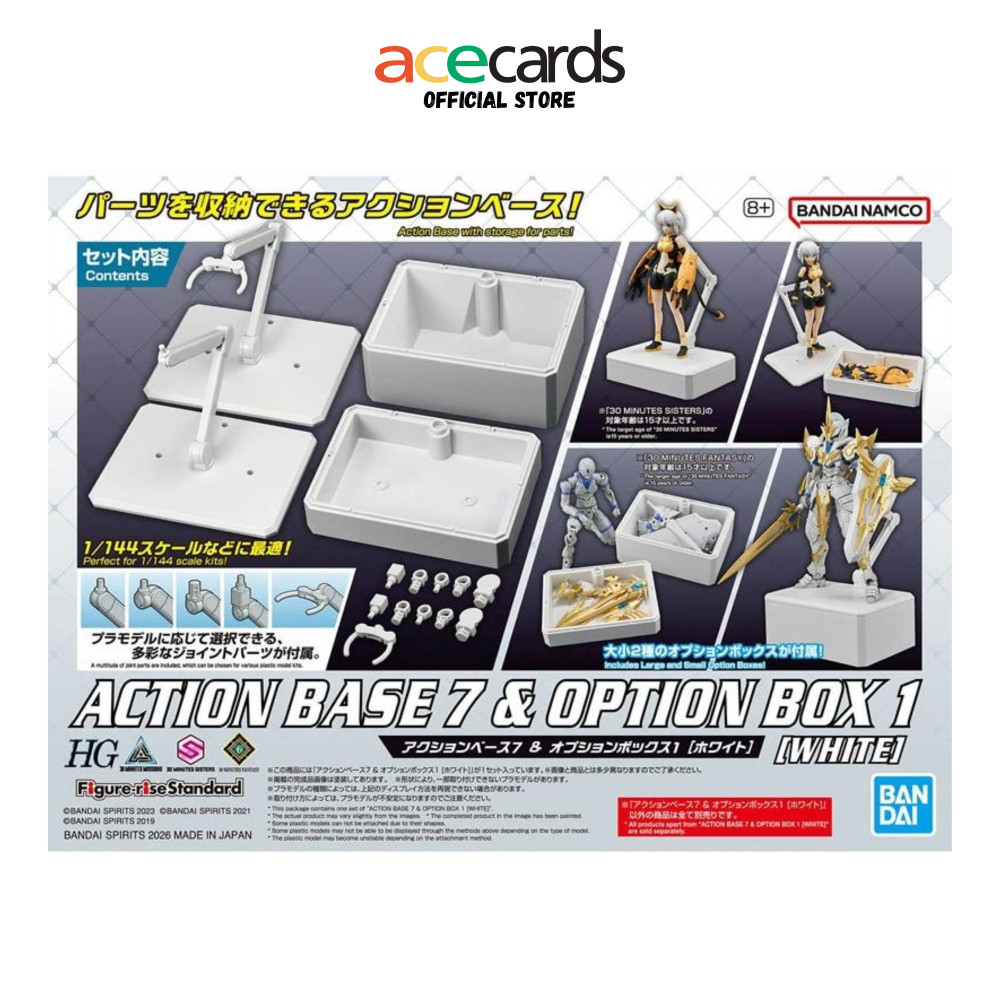 Gunpla Action Base 7 & Option Box สีขาว