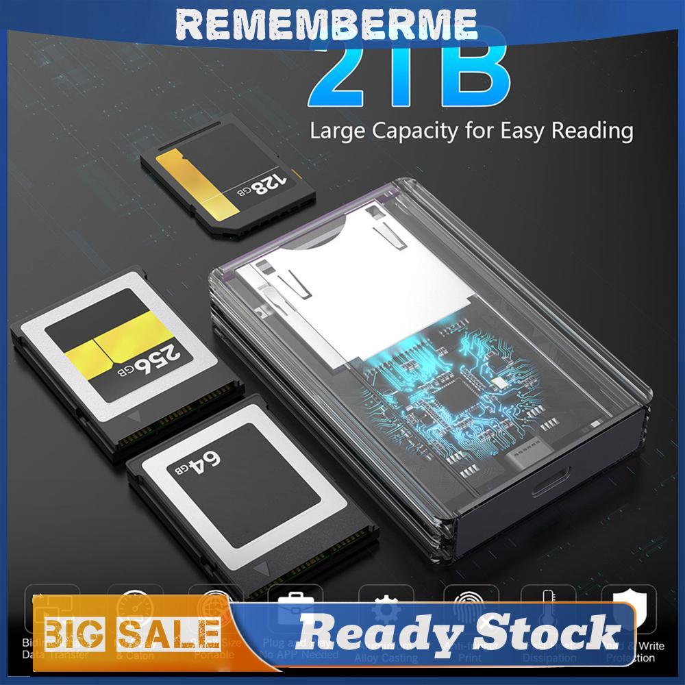 10Gbps CFexpress XQD SD Cards Reader USB C ถึง USB A/C แบบพกพา CF Express Card Reader รองรับ Thunder