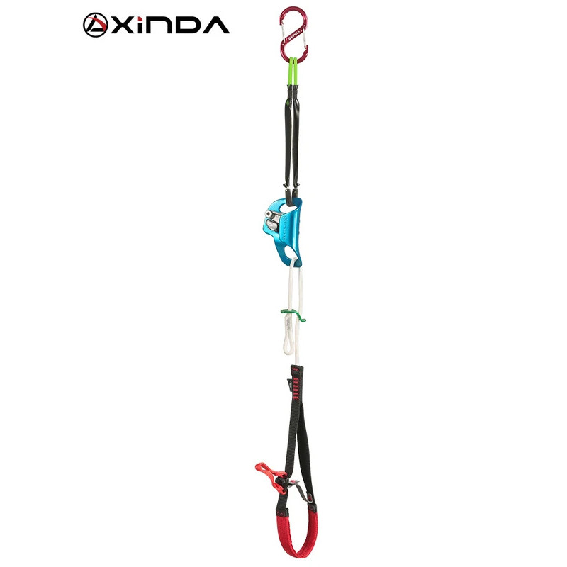 Xinda Outdoor Rock Climbing Ascender สายรัดเท้าพิเศษสําหรับเชือกเดิน Professional Adjustable Webbing