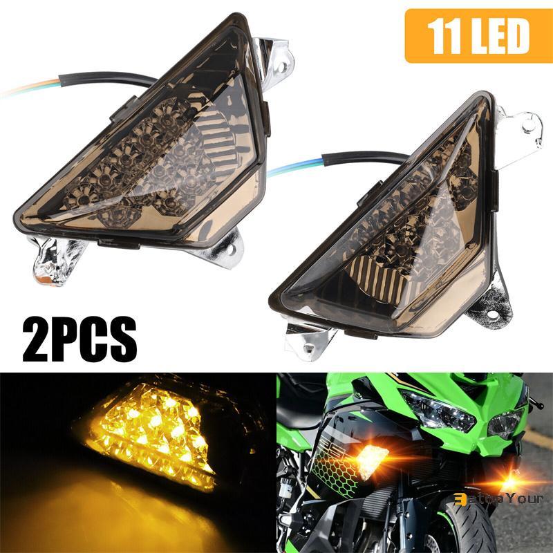 EatopYour] ไฟเลี้ยวด้านหน้าสําหรับ KAWASAKI NINJA 250 300 400 650 1000 ZX6R 2013-2021 2020 18 อุปกรณ์เสริมรถจักรยานยนต์ใหม่