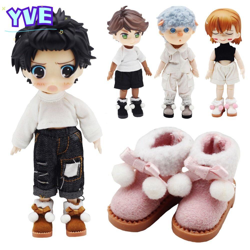 YVE Cowhide ตุ๊กตารองเท้าสําหรับ obitsu11GSCbody9OB11 5 สีสําหรับ 1/11 OB11 ตุ๊กตารองเท้า