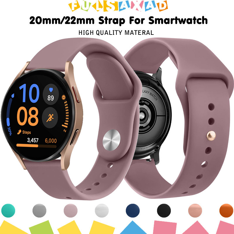20 / 22 มม สายซิลิโคน For Samsung Galaxy Watch FE 7/6/5/4 40มม. 44มม./6 4 Classic 42มม. 46มม/huawei/redmi/amazfit/Garmin