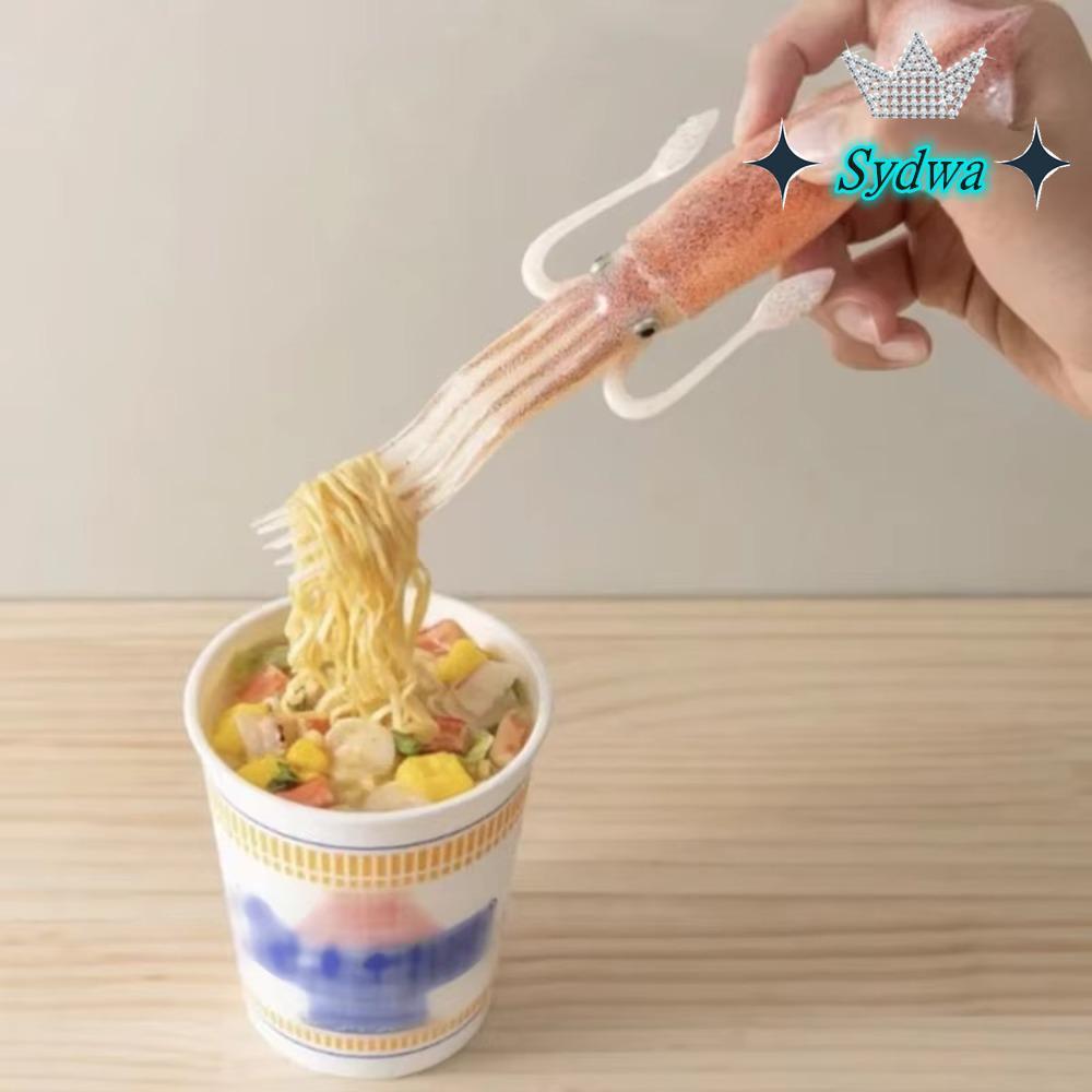 SYDWA Octopus Noodle Fork, Heat-in-1 Food Picks, Simple Squid-Shaped Cooking Tools Portable Tablewar