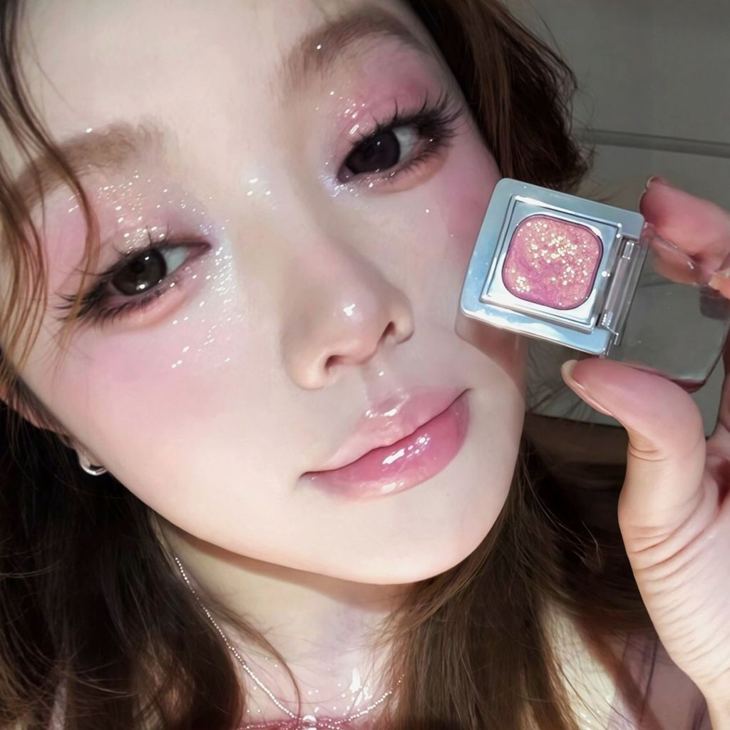 New Product#Qianyan single-color eyeshadow, baked, colorful, fine shimmer, matte, pearlescent, spark