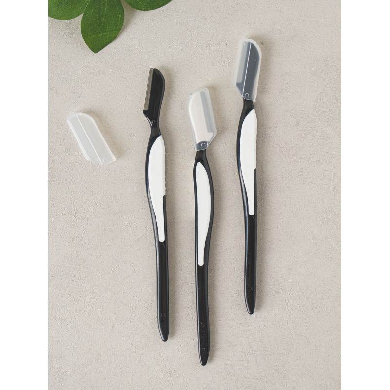 KAI Eyebrow Razor 3-Pack Made in Japan Eyebrow Razor Face Hair Removal Shaver แต่งหน้าเครื่องมือความ