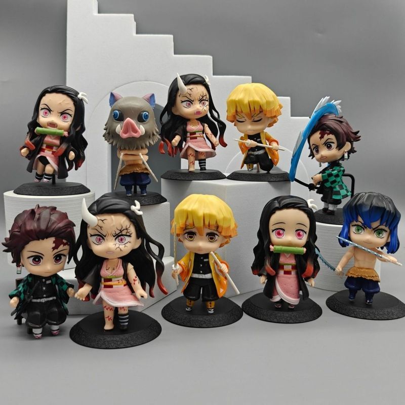 【Fast shipping】Demon Slayer: Q-Version Sitting Pose Collection Figure Nezuko, Zenitsu, Tanjiro, Inos
